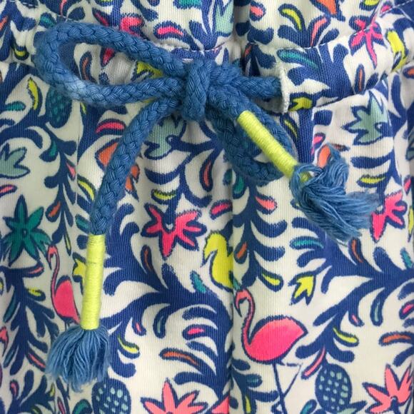 Vineyard Vines Romper Girls Sz L/14 Blue White Tie Waist Twine Spaghetti Straps - Picture 6 of 9